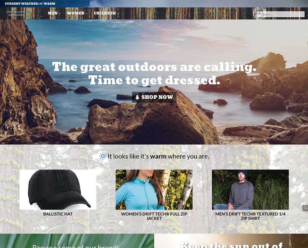 Preview image of Dry Angler Apparel homepage