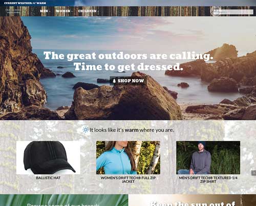 Preview image of Dry Angler Apparel site